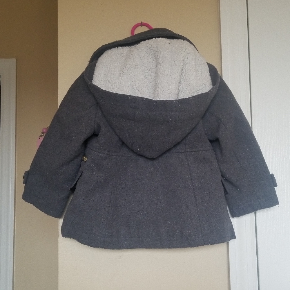 2T OshKosh B'Gosh Gray Peacoat - Picture 5 of 5